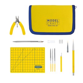 Modelcraft Micro Tool Set – Precision Modelling Hobby Kit for Scale Model, Wargaming, Gundam, Craft, Building & Repairing Models