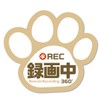 Recording, Sticker, Paw Sticker, 3.5 x 3.1 inches (9 x