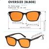 XL Orange Blue Light Blocking Glasses for Better Sleep -