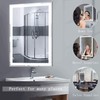 LED Bathroom Mirror Wall-Mounted Vanity Mirror with Anti Fog,Dimmable Waterproof