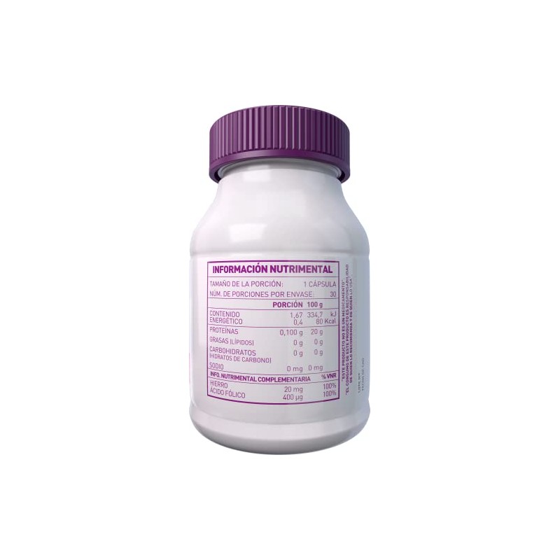 Essential Nutrition Ácido Fólico & Hierro 30 cápsulas de 500