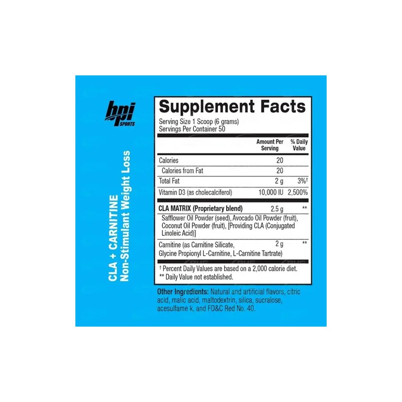 Cla Carnitina Bpi Sports 350 Grs 50 Srv
