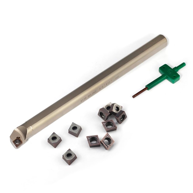 YUFUTOL 3/4" x 10" Indexable Boring Bar, Right-Hand Sclcr S12S-SCLCR