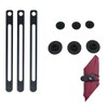 DraCra 3 Set Umbrella Strap Silicone Tie Elastic Bungee with