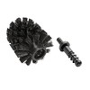 WENKO Replacement brush for toilet sets, black, diameter 7.5 cm,