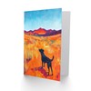 Artery8 Greeting Card Black Labrador in Countryside Landscape Dog Lover
