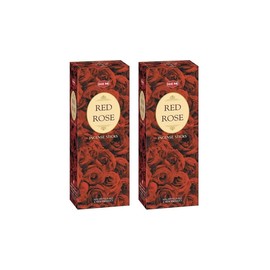 Hem Incense Sticks Red Rose for Relaxing & Meditation |Pack of 2 Boxes |Total 240, black (redr rose 002)