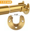 FIRJOY 2Pcs Heavy Duty Stainless Steel Closet Rod Bracket Holder