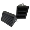 ROBLOCK 2 Pack Wheel Chocks Rubber Heavy Duty Black with