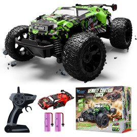 Remote Controlled Monster Truck Remote Controlled, 1:18 Remote Controlled Car from 3 4 6 8 Years with Body Light/Double Shell, RC Car Remote Controlled from 3 4 6 8 Years Children Gifts for Boys and
