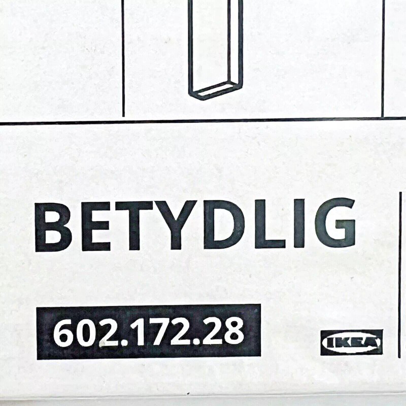 IKEA One (1) IKEA BETYDLIG Wall Ceiling Bracket Black Adjustable