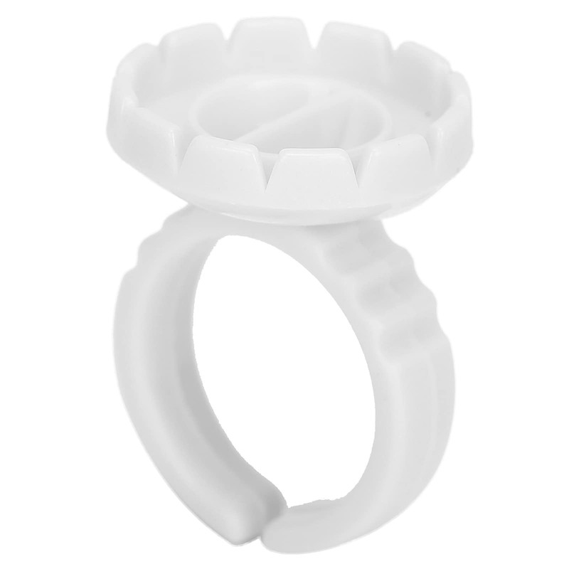 Pack of 100 Eyelash Glue Ring Cup, Disposable Eyelash Extension