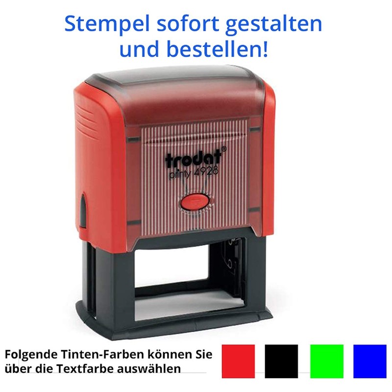 Trodat Printy 4928 Stamp (60 x 33 mm) for 9