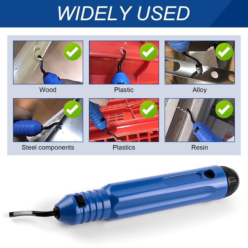 Deburring Tool Kit, Engraving Tools with 10 Pcs 360 Degree