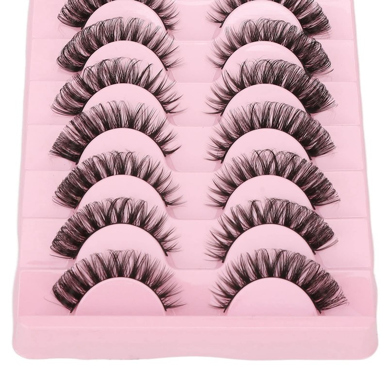 Pestañas Postizas, 10 Pares, Reutilizables, Suaves, 3D, Multicapa, Pestañas Postizas,
