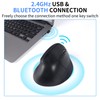 Ergonomic Mouse, Wireless Bluetooth Vertical Mouse, 1600 DPI Optical Tracking