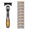 BIC Hybrid 5 Flex Refillable Men's Razor, 1 Weighted Handle
