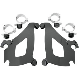 Memphis Shades MEK1959 Black Trigger-Lock Mounting Kit (fits Honda VT1300CR Stateline 2010-2015, and Yamaha XVS1300C Stryker 2011-2015)