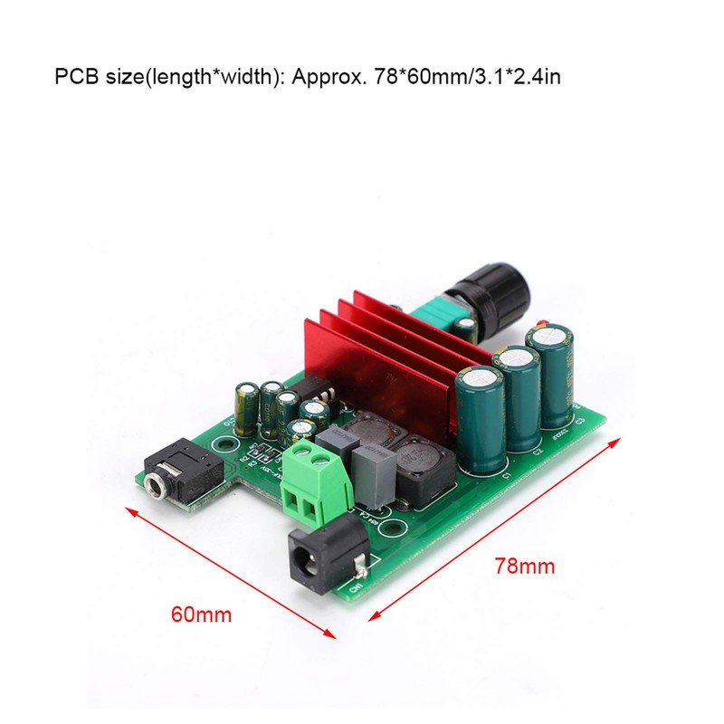 Digital Amplifier Board Module TPA3116D2 8V-25V DC D2 Mono Subwoofer