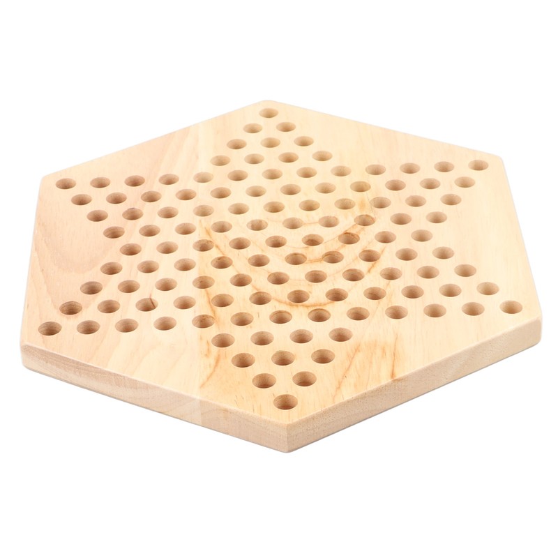 Chinese Checkers Set With Multiple Chess Pieces Wooden Board Interactive