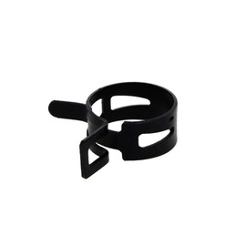 MroMax 0.91" ID Constant Tension Band Hose Clamps 23mm Spring Band Type Hose Manganese Steel Clamp Clips Clamp for Fuel Line Silicone Hose Tube Black Tone 10Pcs