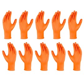 Work Gloves - Construction Gloves | 10x Tear-Resistant Heavy-Duty Textured Mitten Safety Protective for Mechanic Automotive Industrial Home