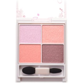  Canmake Silky Flare Eyes (Sakura Package) 11 Blossom Shower 4.0g Transparent Gloss 4 Color Shadow Powder Coral Pink