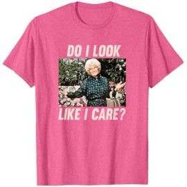 The Golden Girls-Sophia Do I Look Like I Care? Cute Sleeveless T-ShirtColor: Men-pink heather, Size: M