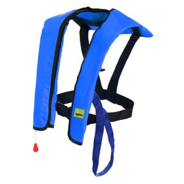 Premium Quality Automatic/Manual Inflatable Life Jacket Lifejacket PFD Floating Life Vest Inflate Survival Aid Lifesaving PFD Basic Blue Color