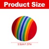 Rumyve 12 Pcs Rainbow Cat Toy Balls - Interactive Indoor
