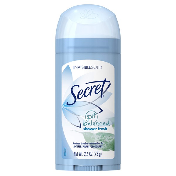 Secret Shower Fresh Invisible Solid Antiperspirant and Deodorant 2.6 oz