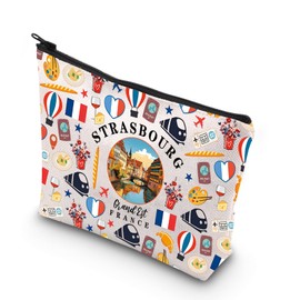 Strasbourg Gift Alsace Cosmetic Bag Strasbourg Travel Gift Strasbourg Souvenir France Lover Gift Strasbour Pride Gift, Strasbourg
