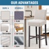 H.VERSAILTEX 100% Waterproof Bar Stool Cover Stretch Counter Stool Pub