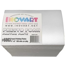 Inovart Presto Foam Printing Plates Econo Pack, 4"x6", 100 Sheets