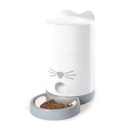 Catit - PIXI Smart Feeder - Automatic Cat Food Dispenser - Timed Pet Feeder for Cats with Dry Food Dispenser, Dessicant Bag, Portion Control, WiFi Enabled