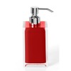 Gedy Bathroom Soap Dispenser, Resin, red, 16.2 x 7 x
