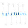 10PCS Piano Tuning Mutes Metal Handle Triangular Rubber Fixing Tool
