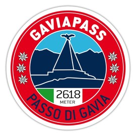 Spreadshirt Gaviapass Passo Di Gavia Italy Mountain Pass Sticker 10 x 10 cm Matt White