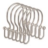 24 Pack Double Shower Curtain Hooks Rings, TENOVEL Double Sided