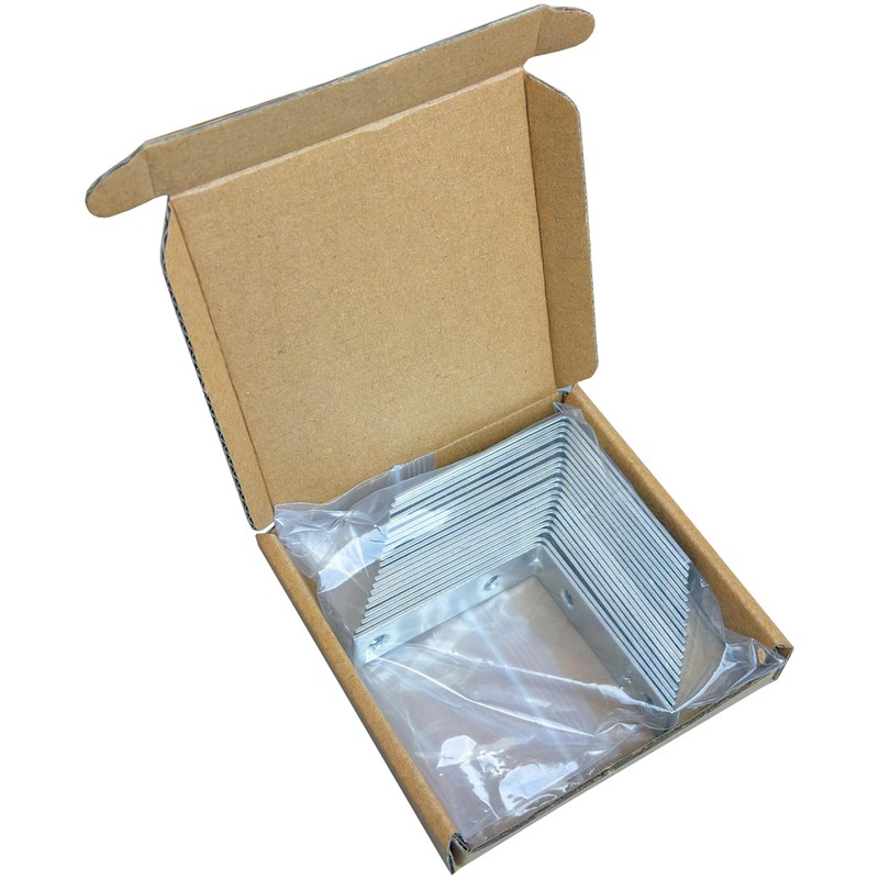20 PCS Metal Corner Braces – Galvanized Steel L-Shaped Angle