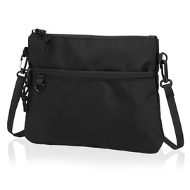 Sakurart Men's Shoulder Bag, Women's, Body Bag, Waist Pouch, Crossbody Bag, Lightweight, Mini Shoulder, Black