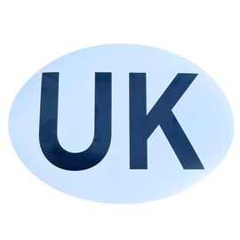 ShaniTech "UK" Fully Magnetic Badge Plate for Driving to Europe Legal Size Suitable Car Caravans and Motorbike