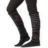 PUREWONDER Women's Leg Warmers Patchwork Leg Warmers No. 59, black