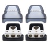 Recoil PBT-D04 2 Pack Premium Solid Brass Positive Negative Battery