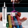 Pack of 2 Syringes, 100 ml, Plastic Syringe with Hose,