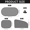 Baby Car Sun Protection, Pack of 5 Car Window Sun