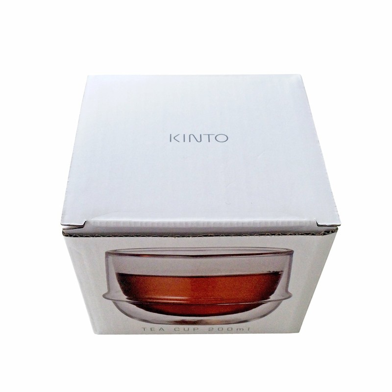 Double-Walled Kinto KRONOS Tea Glass - Maintains Temperature - Prevents