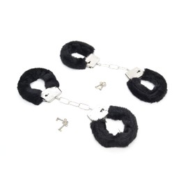 BUSHWACKA 2 x Black Handcuffs Police for Women Police Nurse Doctor Security Officer Costume Accessory Watch
