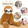 Tezituor 3.2lbs Sloth Stuffed Animal, 39.5inches Long Legged Stuffed Sloth