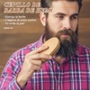 Cepillo Para Barba De 11cm,Cerdas De Jabalí De Bigote Para